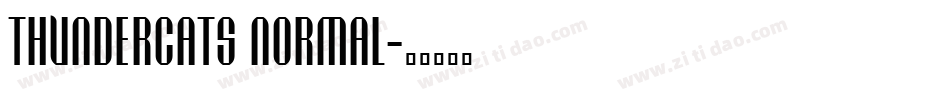 Thundercats Normal字体转换